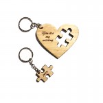 HEART & PUZZLE KEYCHAINS